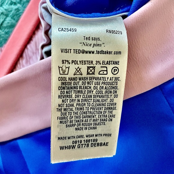 Ted Baker | Size 0 | Coulette Satin High-Rise Pants - Picture 9 of 13